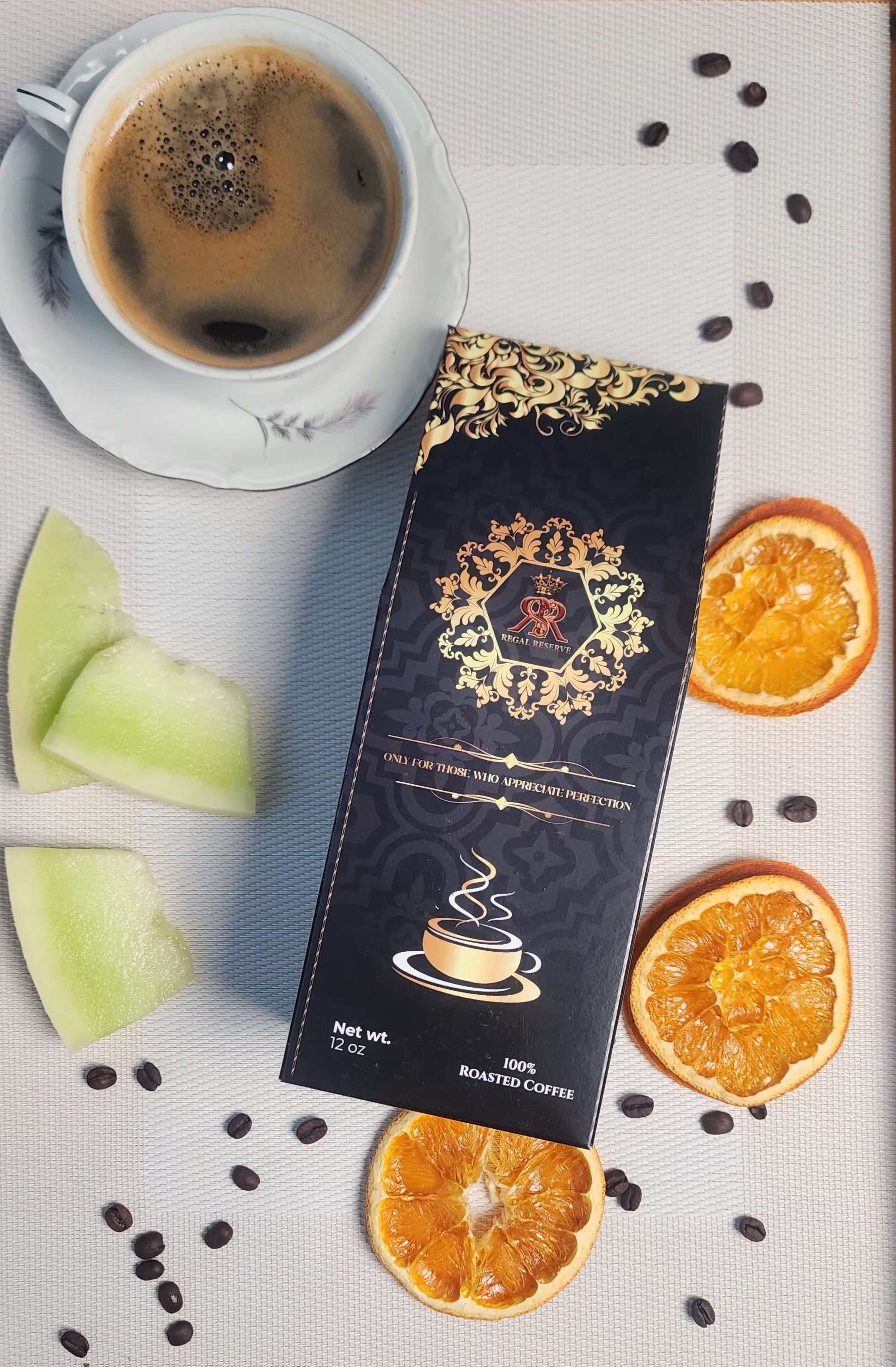 Regal Reserve – Imperial Colombia | Light Roast Coffee – Whole Bean & Ground – Citrus & Cooked Honeydew Notes (12 oz)